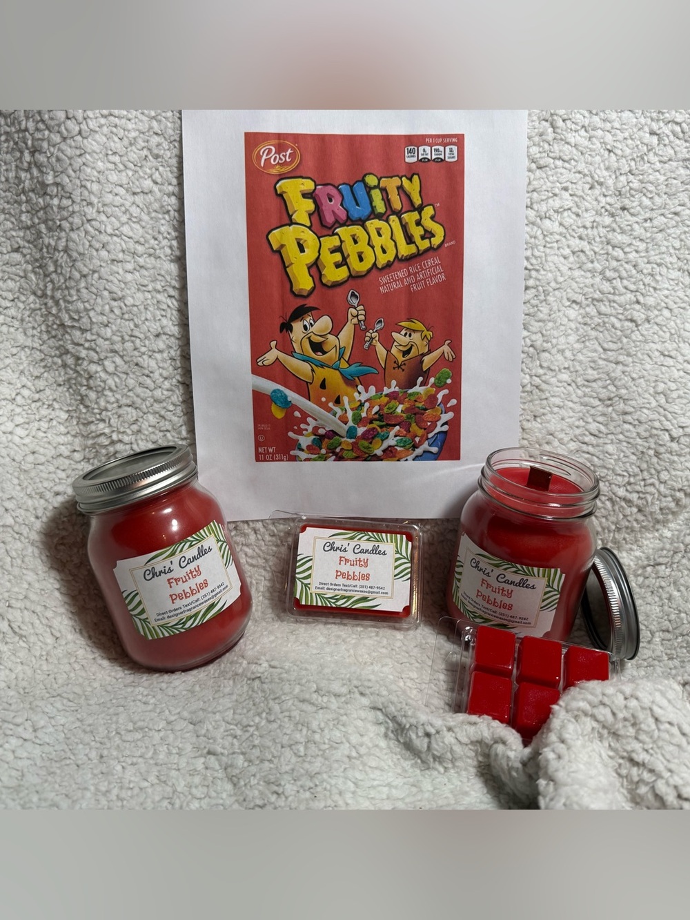 18oz Fruity Pebbles Scent Candles/Melts Bundle
